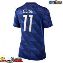 Camisa de Futebol França Michael Olise #11 Equipamento Principal Mulheres Mundo 2026 Manga Curta